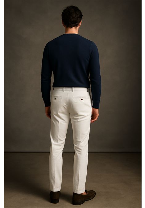 White Cotton Trousers  PT Torino PT TORINO |  | COKTZEZ00CL1Y010